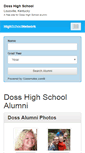 Mobile Screenshot of dosshighschool.org